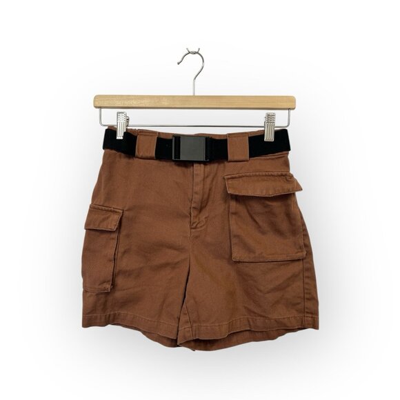 TNA Pants - DO NOT BUY TNA High Waisted Cargo Shorts in Brown Size Xs Belted